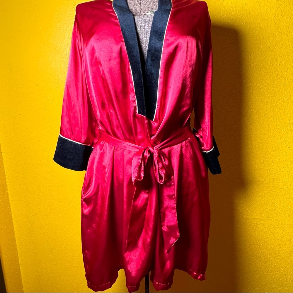 Vintage Jones New York Red Robe